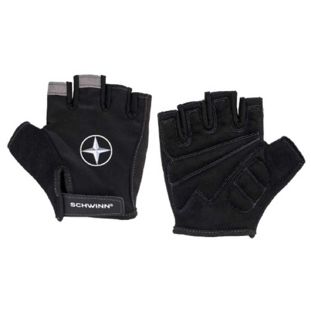 NWOT Schwinn black fingerless bike gloves